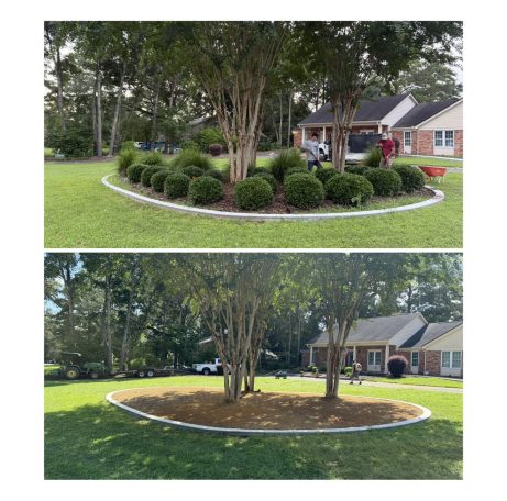 Tallahassee Flower beds Install rocks